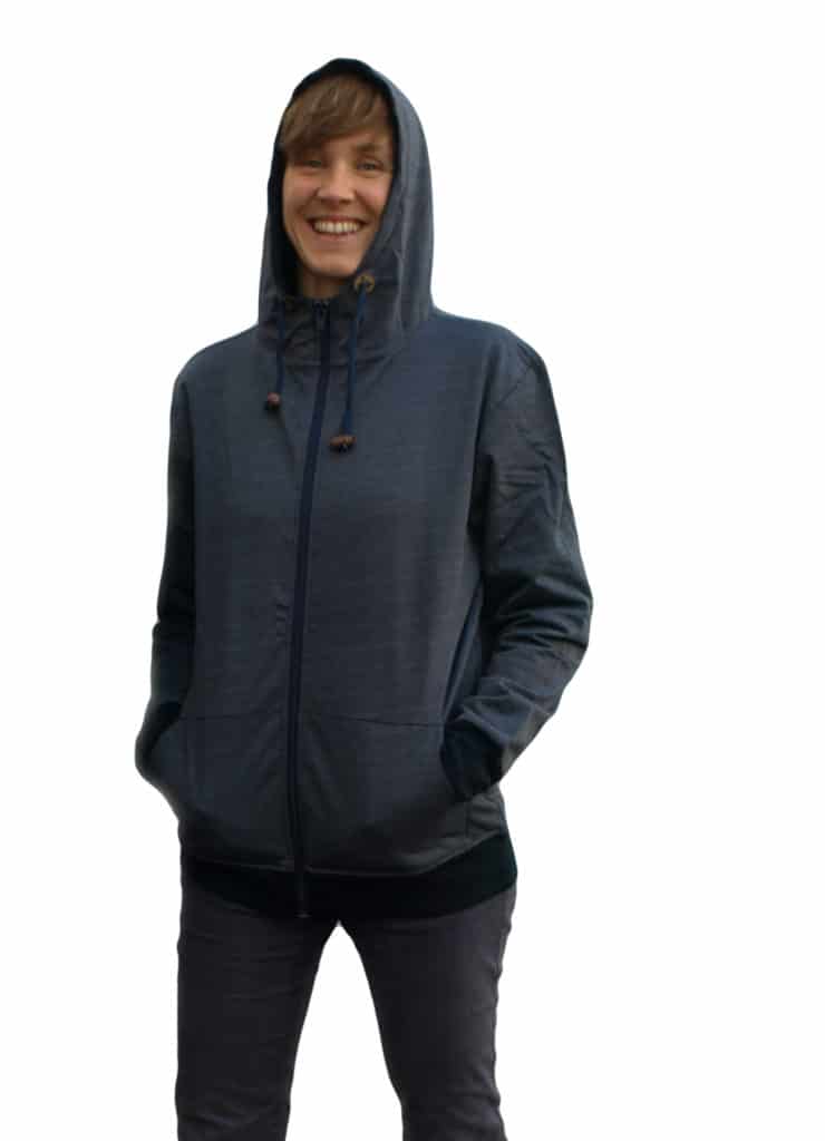 Abschirm-Hoody-Jacke Ad hoc - Unisex - blau