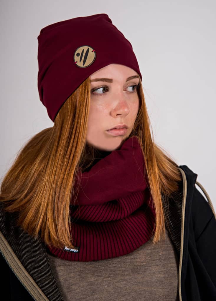 Abschirmmütze Arwen bordeaux